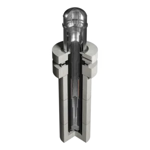 Image of a tall skinny nuclear reactor