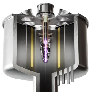 Image of hybrid reactor from below